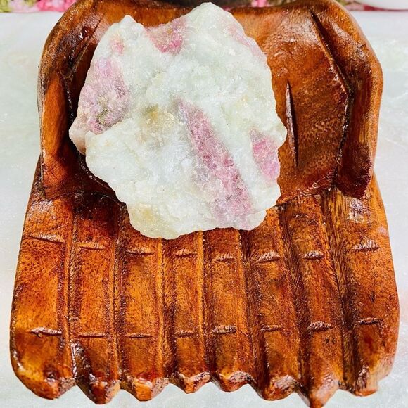 Natural Raw Pink Brazilian Tourmaline Crystal - Picture 1 of 5